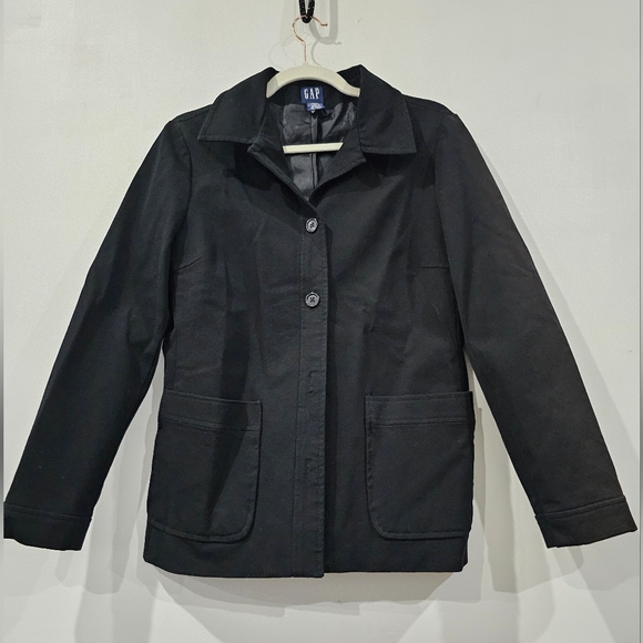 Gap Size 8 Black Blazer Jacket Coat - Picture 2 of 3